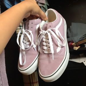 Vans old Skool shoes in light purple